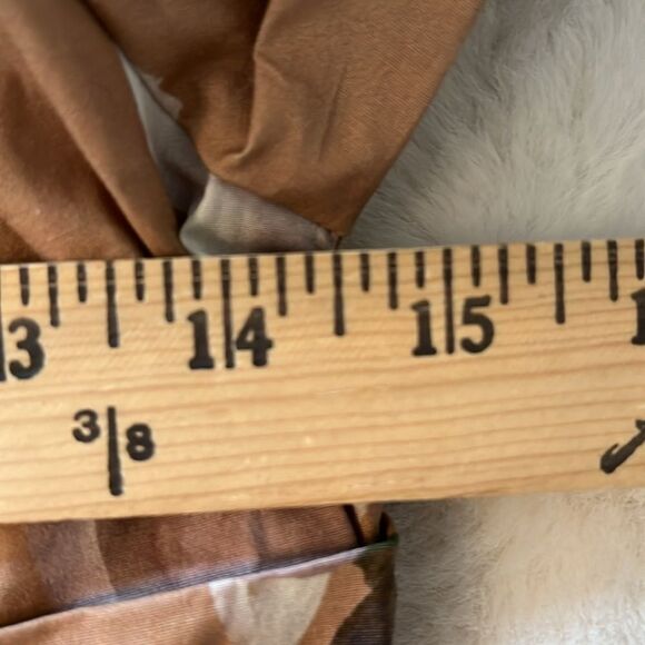 New! Express Floral Printed Pleated Peplum Top Blouse Puff Sleeve - Picture 12 of 16